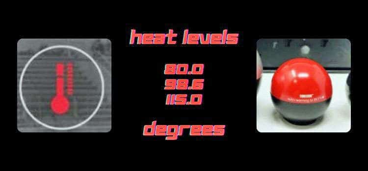 TimTam heated tip levels-80.0 degrees-98.6 degrees-115.0 degrees